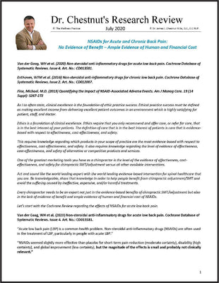 Dr. Chestnut's Research Review: Monthly Newsletter for Doctors and Staff April 2023